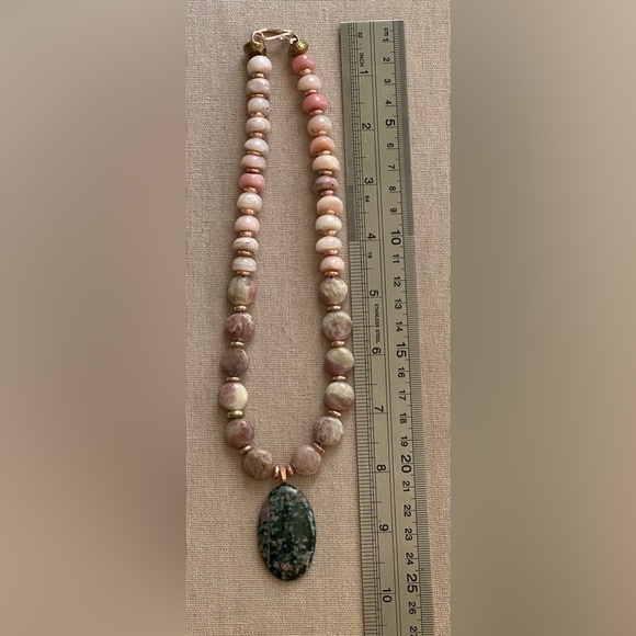 18-1/2 inch Peruvian Pink Opal bead necklace NWOT - Picture 12 of 13